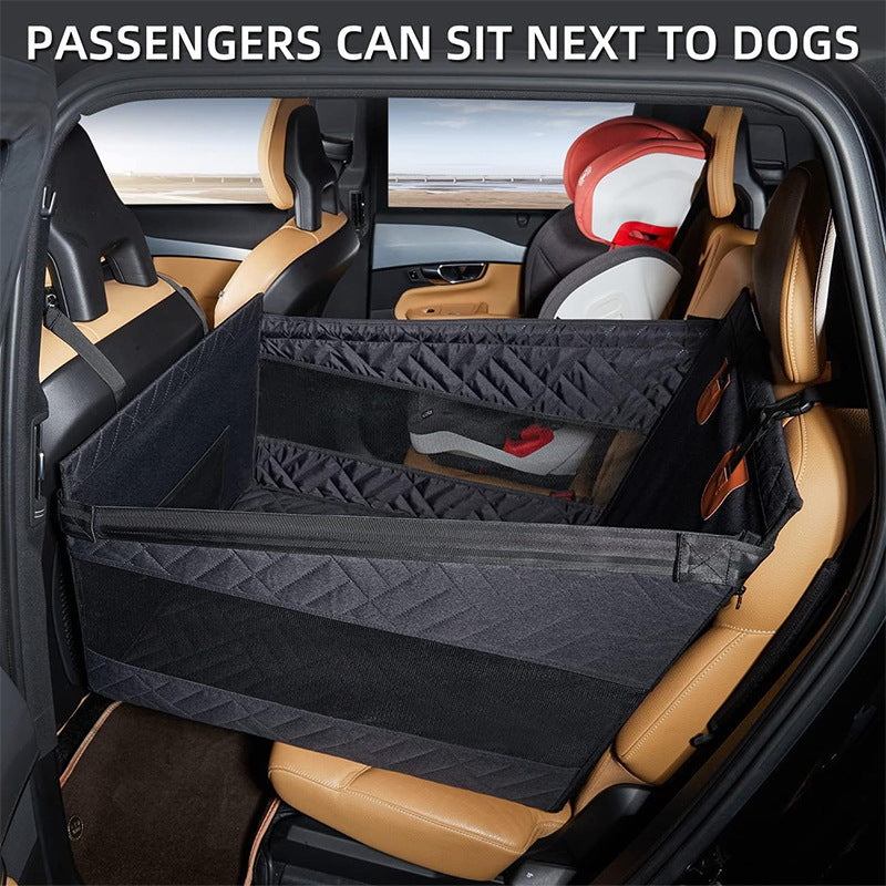 Waterproof Dog Car Seat Protector with Reinforced Base