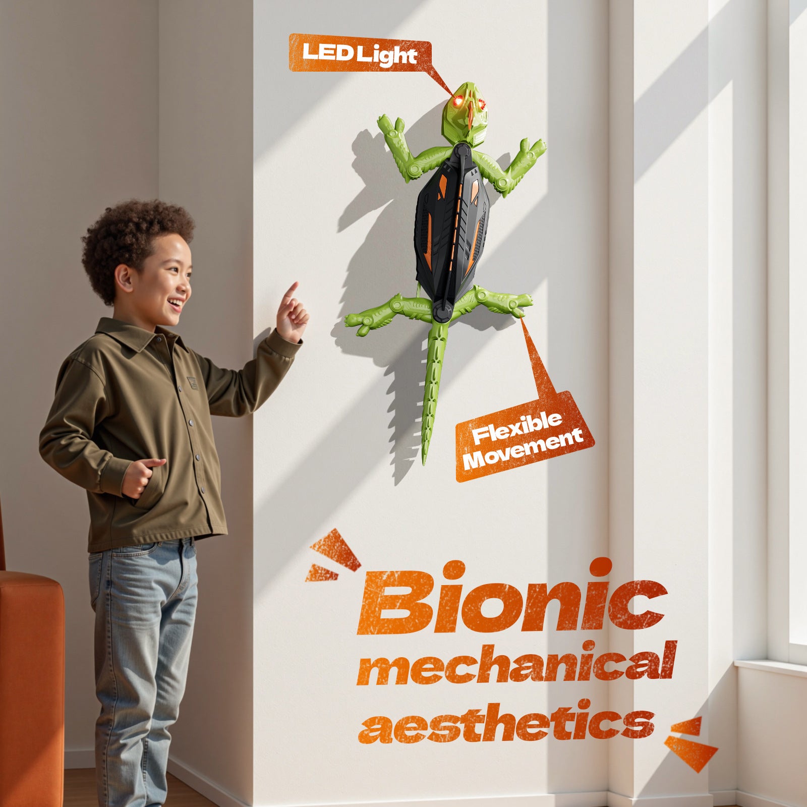 Remote-Control Wall-Climbing Lizard & Cockroach Toy