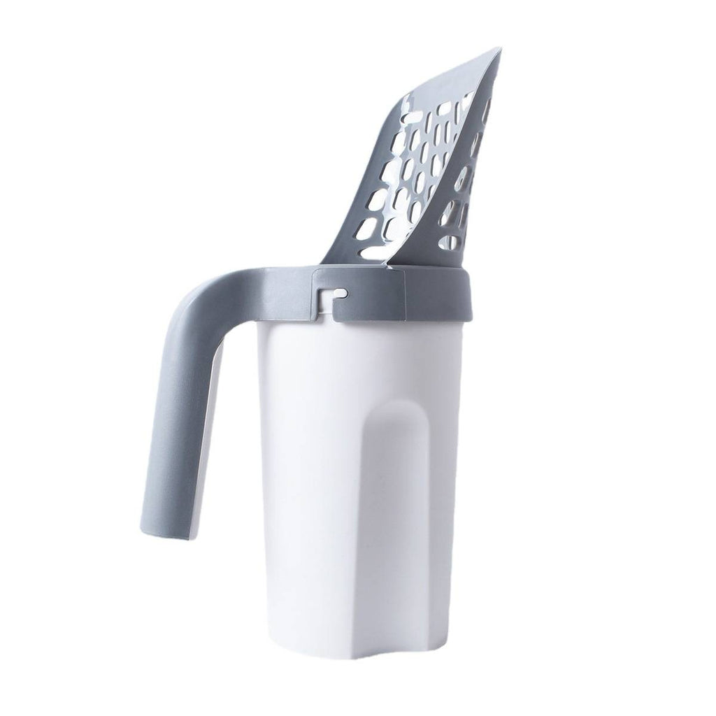 All-in-One Cat Litter Scoop with Waste Bag Dispenser