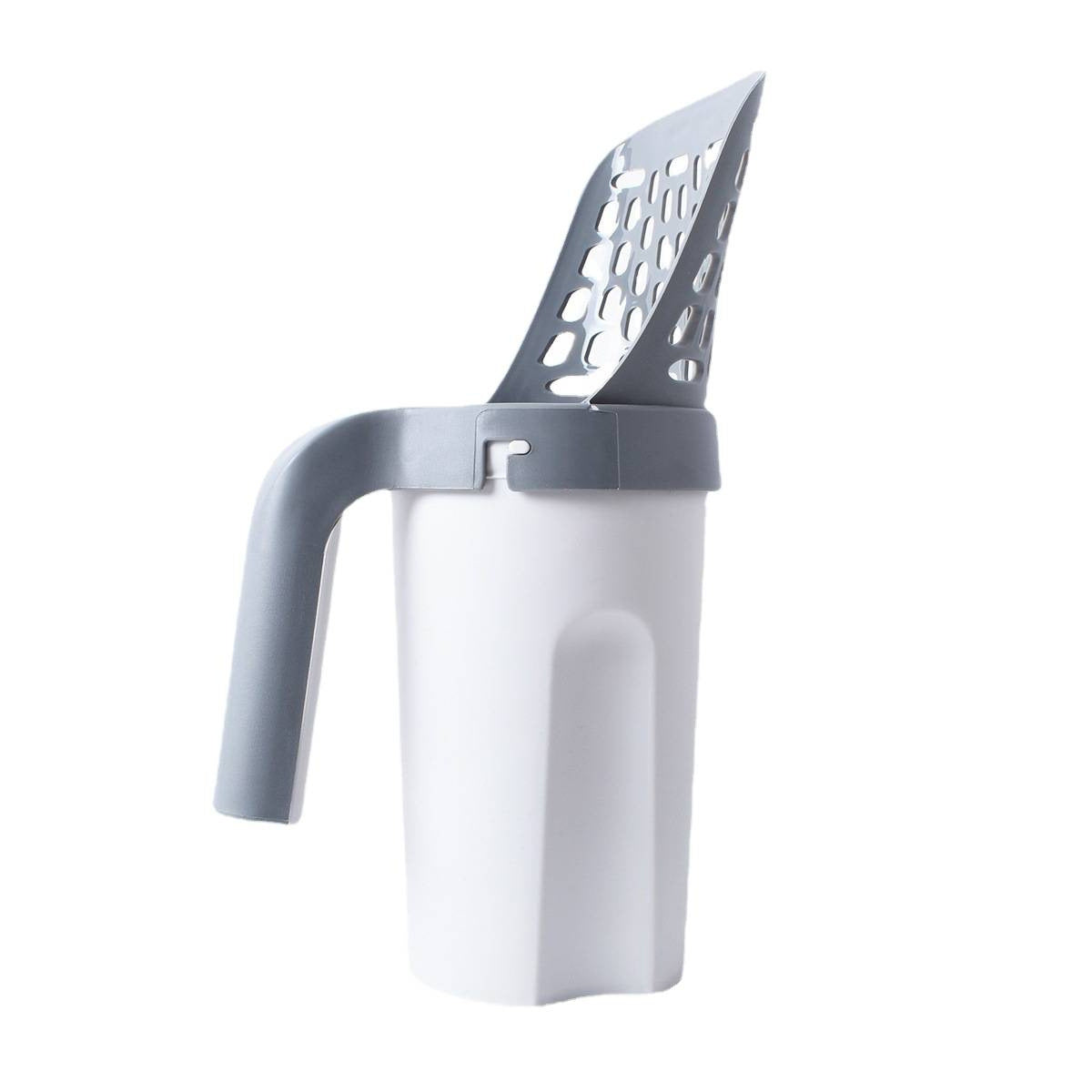 All-in-One Cat Litter Scoop with Waste Bag Dispenser