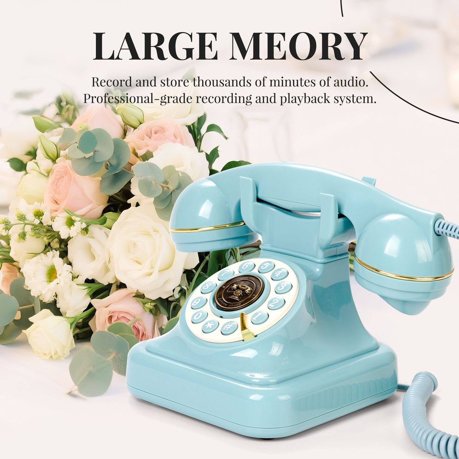 Retro Bluetooth Rotary Telephone