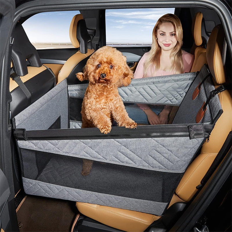 Waterproof Dog Car Seat Protector with Reinforced Base