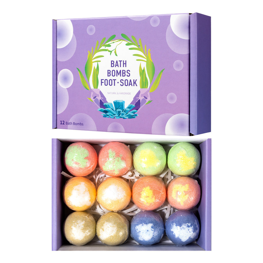 12-Piece Sea Salt Bath Bomb Gift Set