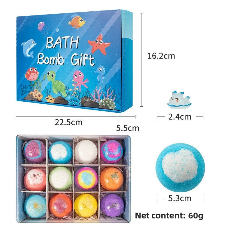 12-Piece Sea Salt Bath Bomb Gift Set