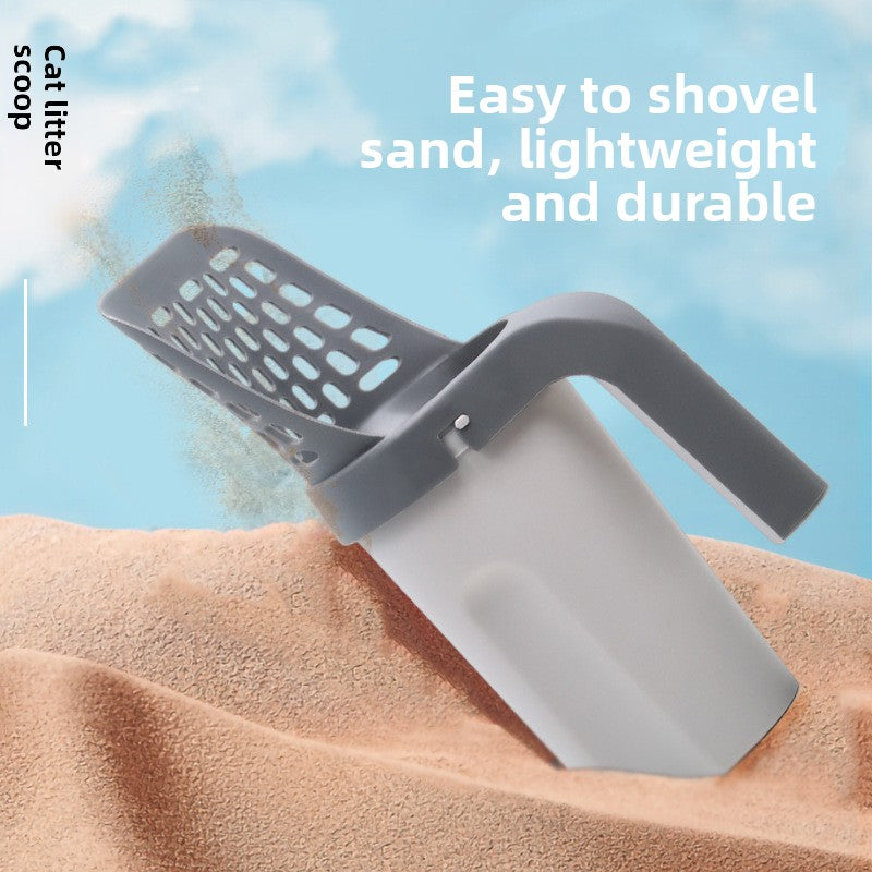 All-in-One Cat Litter Scoop with Waste Bag Dispenser