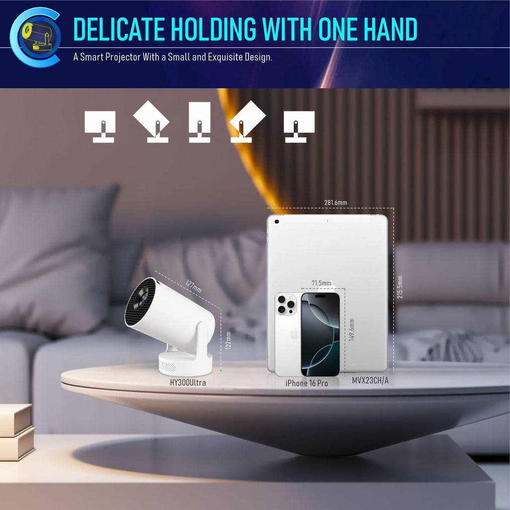Portable Electric Focus Mini Projector