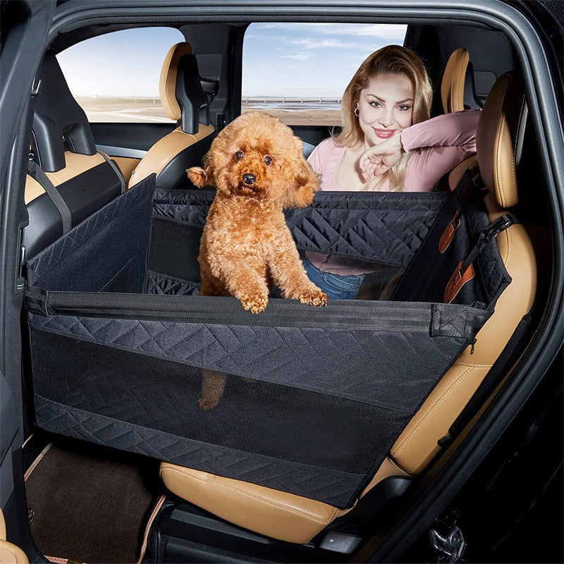 Waterproof Dog Car Seat Protector with Reinforced Base